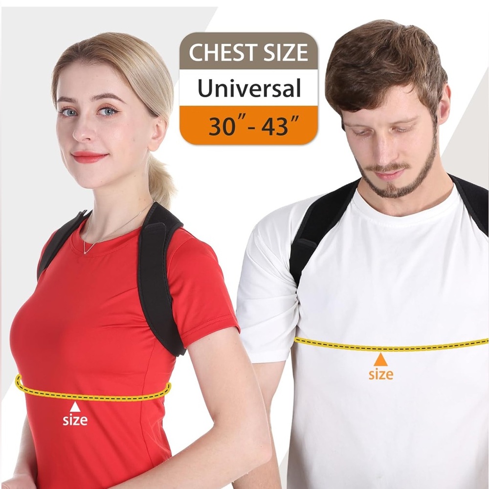 Black Posture Corrector Brace - Picture 4 of 11